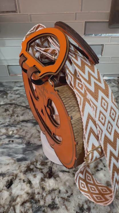 PUMPKIN WOOD PURSE