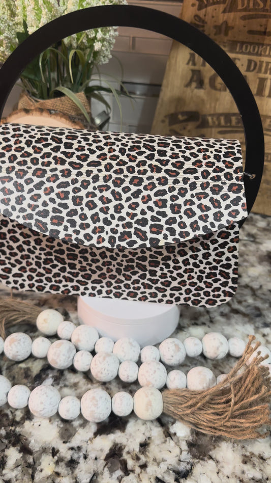 "RING OF FIRE" WOOD PURSE