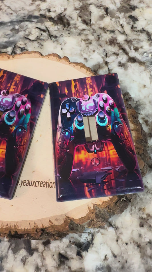 GAMER-STANDARD SINGLE LIGHT SWITCH PLATE