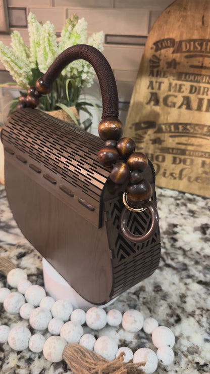 "JANET" WOOD PURSE