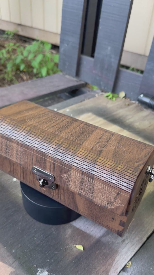 "THE VAULT" WOOD PURSE