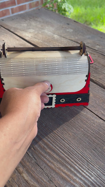 MRS CLAUSE WOOD PURSE