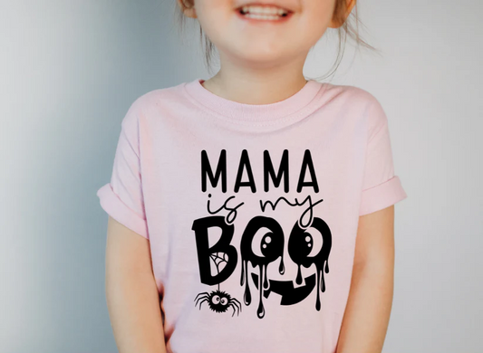 Single Color Screen Print-Youth MAMA IS MY BOO