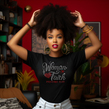 Spangle Transfer- WOMAN OF FAITH