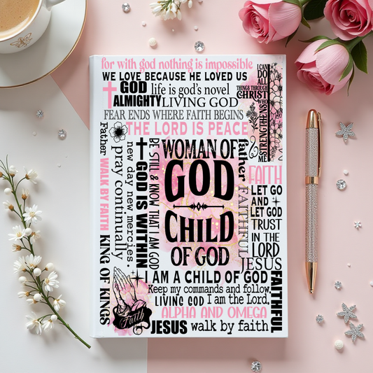 Journal Cover UV DTF- WOMAN OF GOD